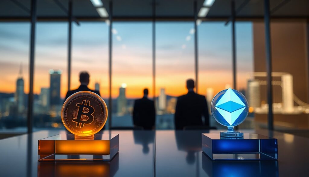 Institutionele aankopen: hoe Strategy, Bitmine en Strive Bitcoin en Ethereum opslaan